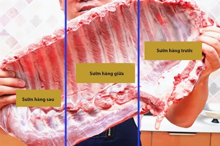 Cách phân biệt sườn hàng trước và sườn hàng sau, nấu loại nào ngon hơn?-1