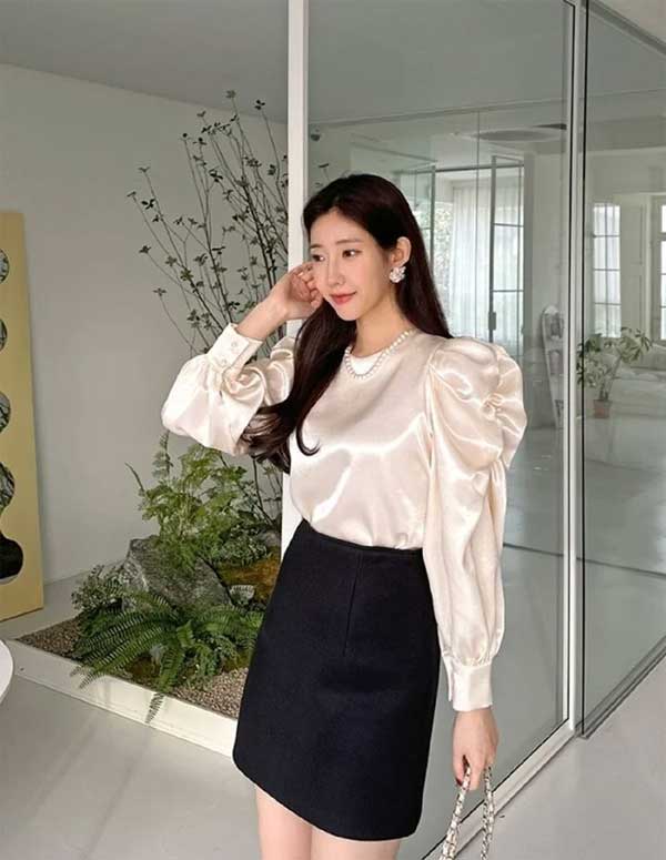 Kiểu áo blouse điệu đà giúp bạn có diện mạo hút hồn-5