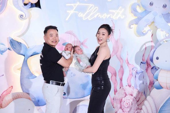 Cặp song sinh nhà Shark Bình 3 tháng tuổi mặc hàng hiệu chục triệu, Phương Oanh thừa nhận 2 con y hệt bố-7