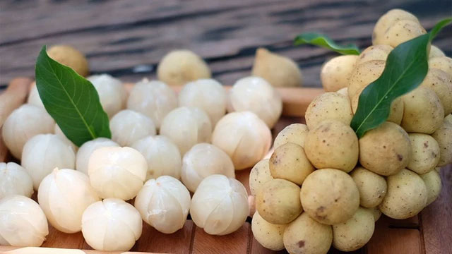 Làm gỏi từ quả bòn bon đặc sản Quảng Nam tuy không cầu kỳ nhưng ai ăn một lần cũng nhớ mãi, lại tốt cho đường ruột-1