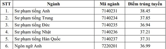 Điểm chuẩn trường Đại học Ngoại ngữ: Ngành nào cao chót vót?-1