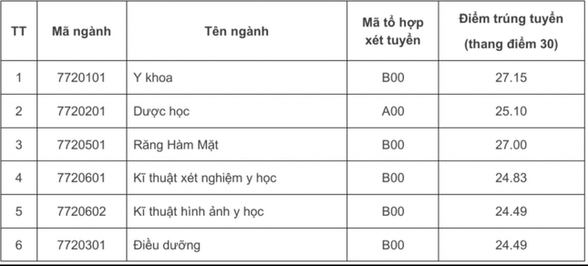 Toàn cảnh điểm chuẩn các trường Y dược: Ngành Tâm lý điểm cao đầu bảng-2