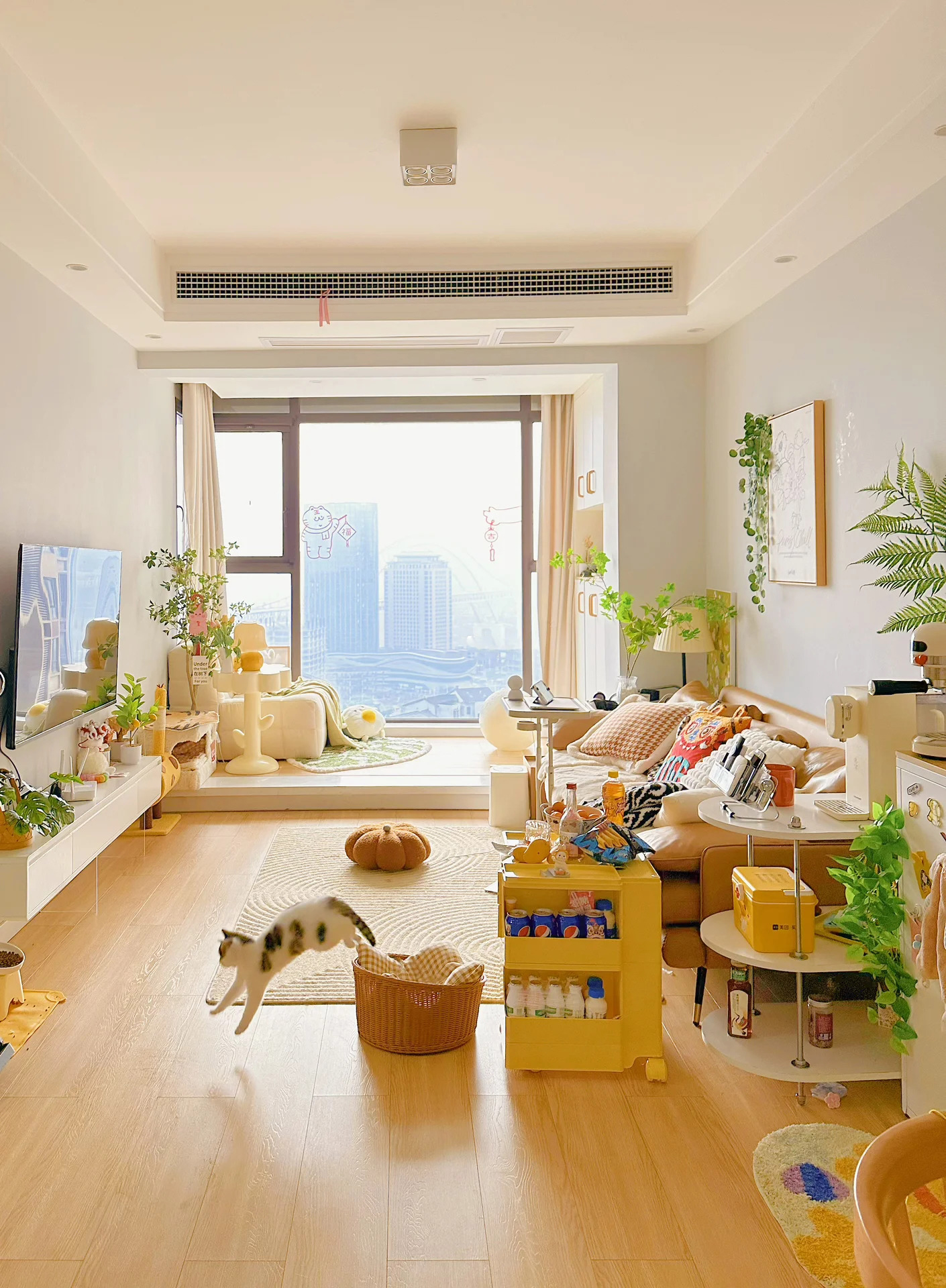 Không gian sống ấm cúng bên trong căn hộ 47m2 của cô gái trẻ-2