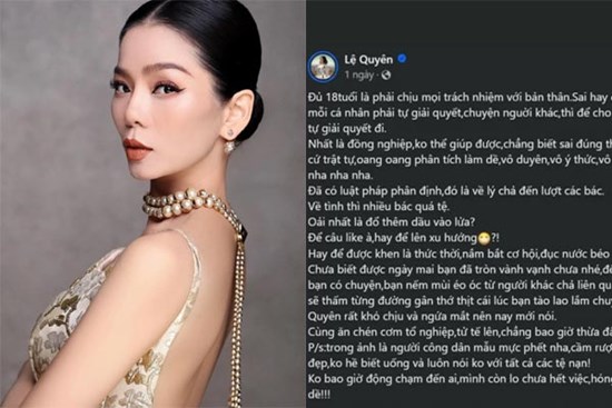 Giữa “tâm bão” nghệ sĩ biểu diễn trước cờ ba sọc, đến lượt ca sĩ Lệ Quyên gây bức xúc