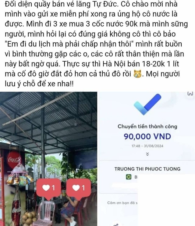 Lý do không xử phạt chủ quán bán 3 ly nước mía với giá 90.000 đồng-1