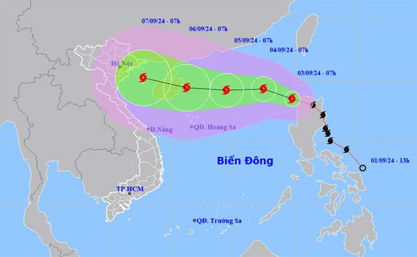 Bão số 3 giật cấp 11 hình thành trên Biển Đông-1