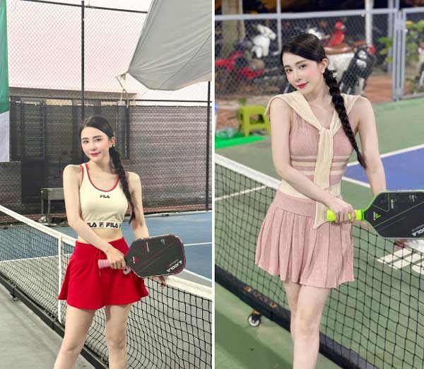 Style ra sân pickleball của sao Việt thay đổi thế nào sau loạt ồn ào trang phục?-3