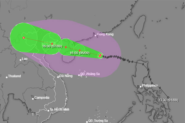 Những điểm đặc biệt về siêu bão số 3 Yagi, khả năng vào đất liền còn giật cấp 14-1