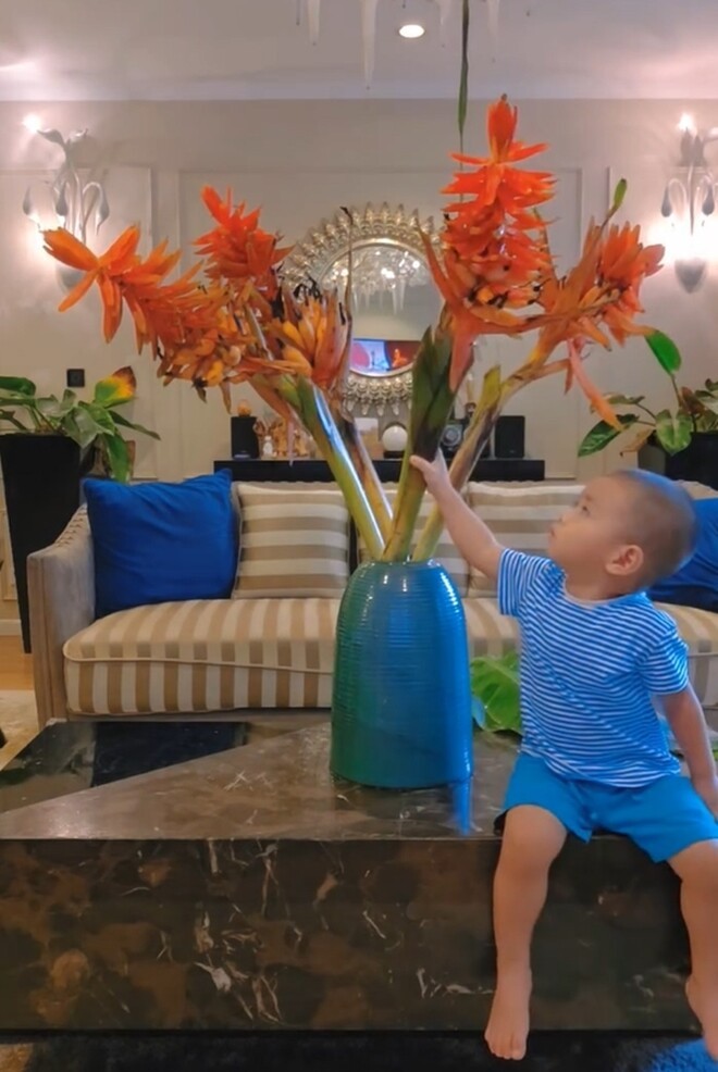 Vợ Mạnh Trường tiếp tục gây sốt khi cắm loài hoa đẹp lạ, để lộ cơ ngơi sang trọng-2