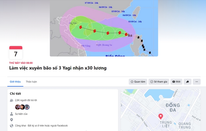 Dân mạng rủ nhau tránh siêu bão Yagi ở công ty để nhân 30 lần lương-1