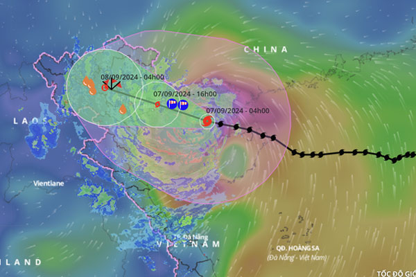 Bão số 3 sẽ đổ bộ đất liền với cường độ rất mạnh-1