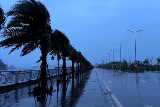 Đảo Bạch Long Vĩ mưa to, gió giật mạnh khủng khiếp