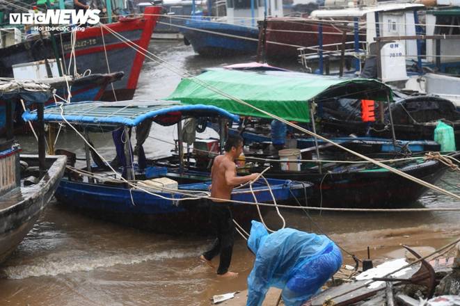 Bão Yagi nhấm chìm thuyền bè, ngư dân đau lòng nhìn tài sản trôi theo sóng dữ-6