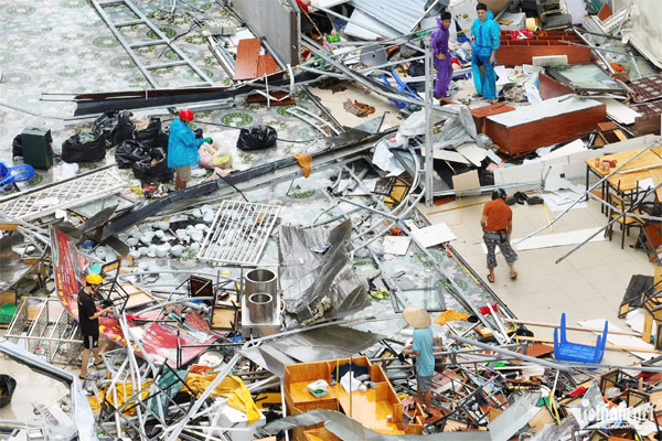 Toàn cảnh bão Yagi tàn phá vùng đất mỏ Quảng Ninh-18