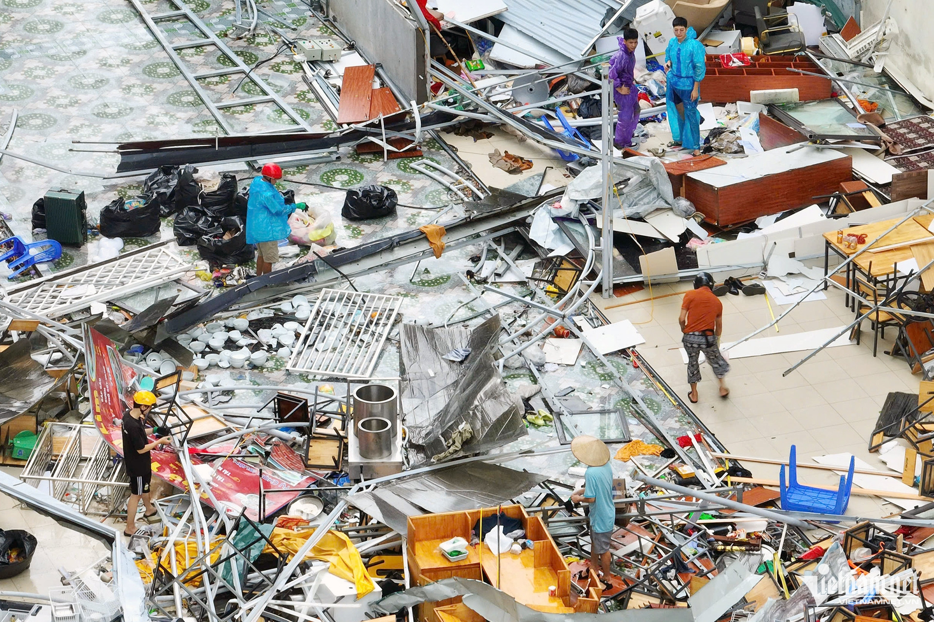 Toàn cảnh bão Yagi tàn phá vùng đất mỏ Quảng Ninh-7