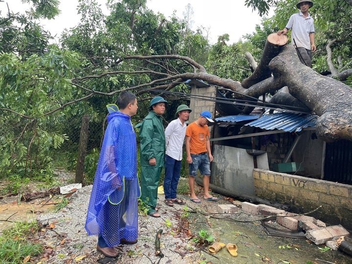 Tuyên Quang: Mưa bão tàn phá hàng loạt nhà dân, lũ trên các sông đang lên-1