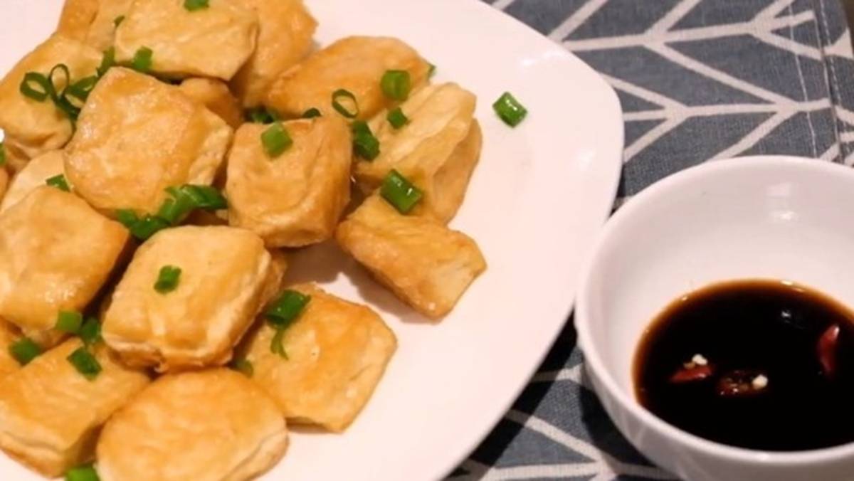 Cách chiên đậu phụ bằng nồi chiên không dầu ngon như đậu rán mà nhàn tênh-6