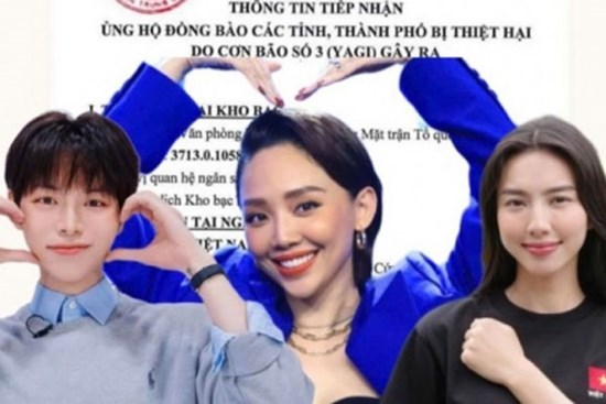Dàn sao Việt chung tay hỗ trợ hơn 2,5 tỷ đồng gửi tới người dân vùng bão lũ