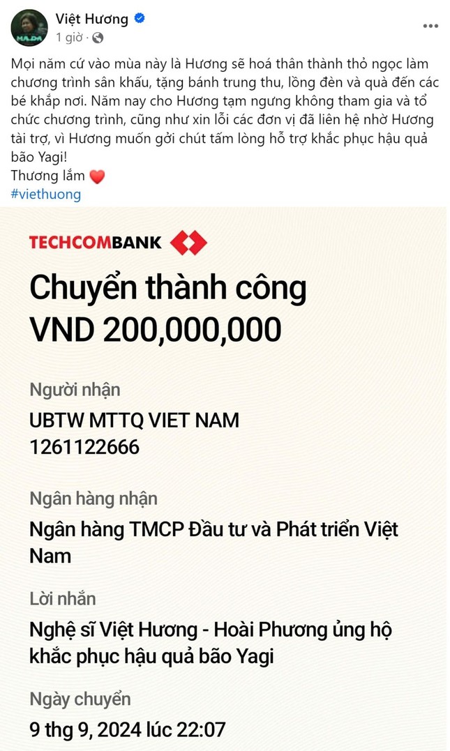 Dàn sao Việt chung tay hỗ trợ hơn 2,5 tỷ đồng gửi tới người dân vùng bão lũ-13
