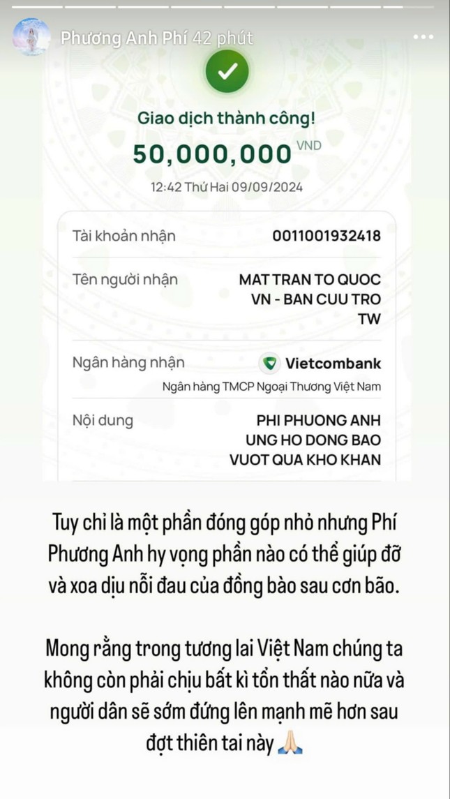 Dàn sao Việt chung tay hỗ trợ hơn 2,5 tỷ đồng gửi tới người dân vùng bão lũ-7