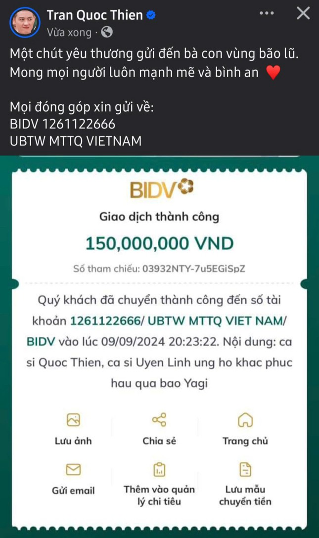 Dàn sao Việt chung tay hỗ trợ hơn 2,5 tỷ đồng gửi tới người dân vùng bão lũ-8