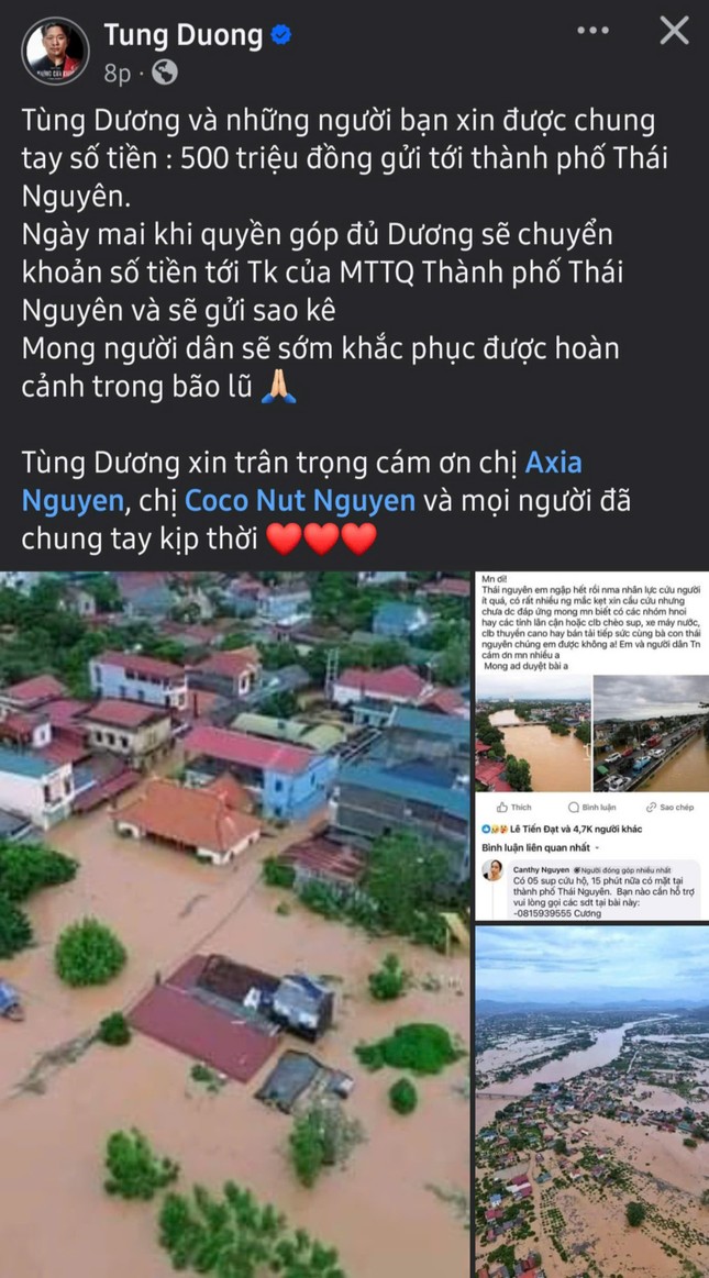 Dàn sao Việt chung tay hỗ trợ hơn 2,5 tỷ đồng gửi tới người dân vùng bão lũ-10