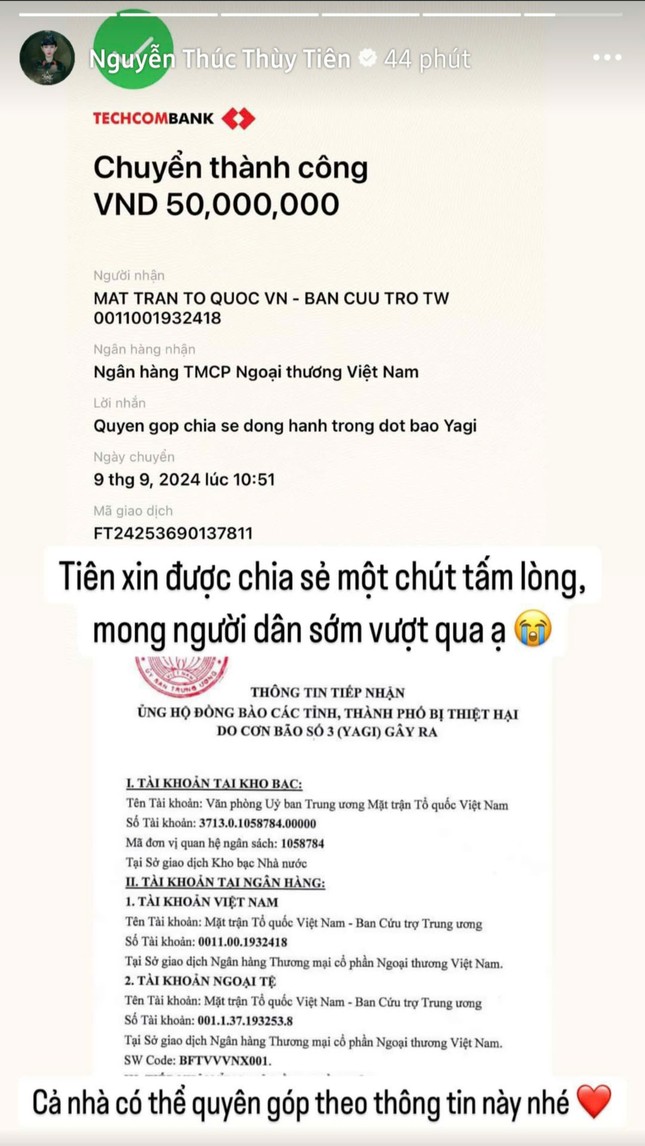 Dàn sao Việt chung tay hỗ trợ hơn 2,5 tỷ đồng gửi tới người dân vùng bão lũ-3