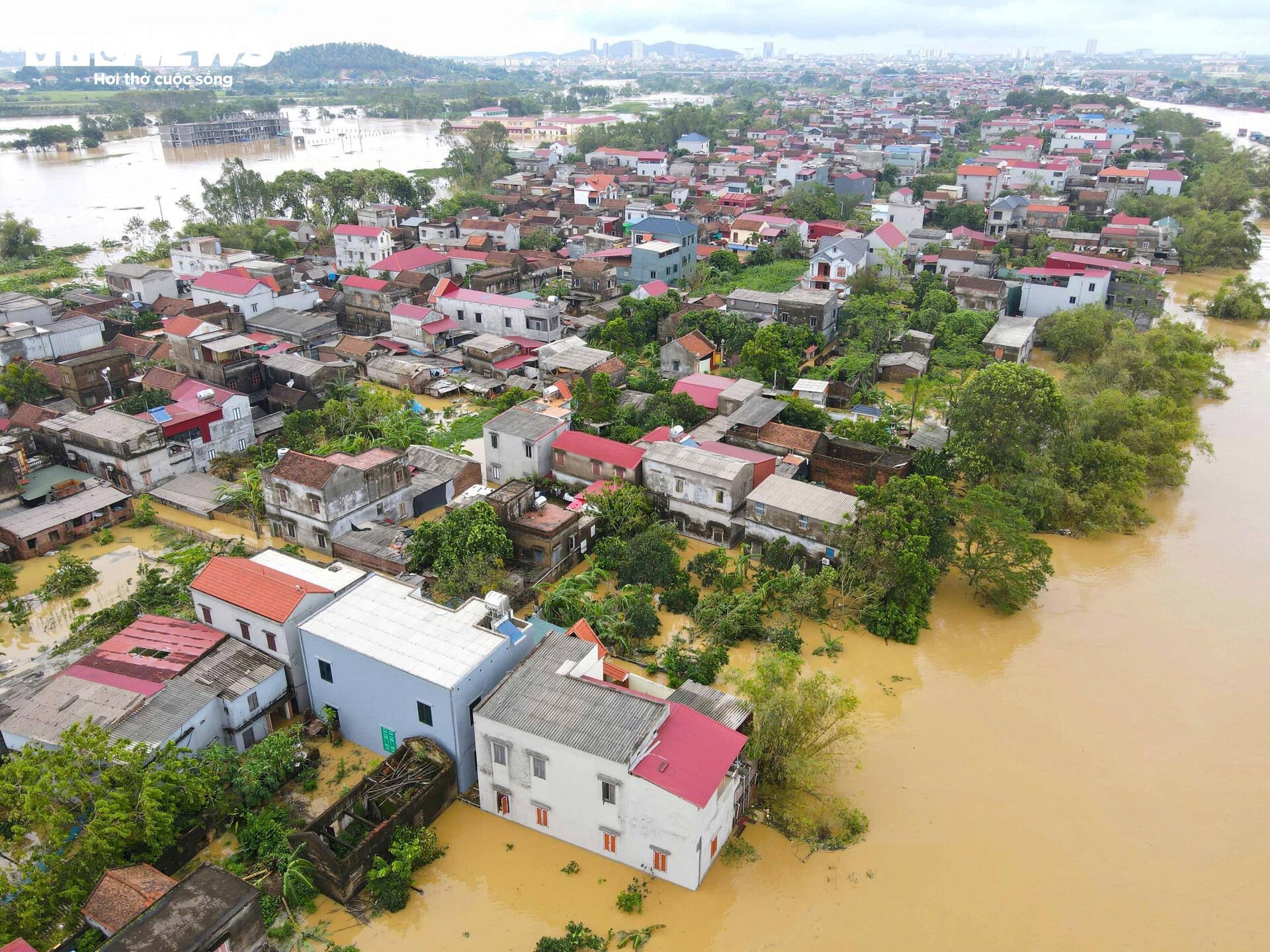 Lũ sông Cầu cao nhất trong gần 40 năm, 9.000 người dân Bắc Giang bị cô lập-2