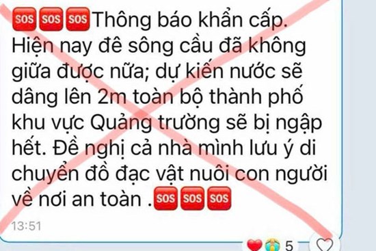 Xuất hiện nhiều tin giả, kêu gọi từ thiện để lừa đảo trong đợt mưa lũ miền Bắc