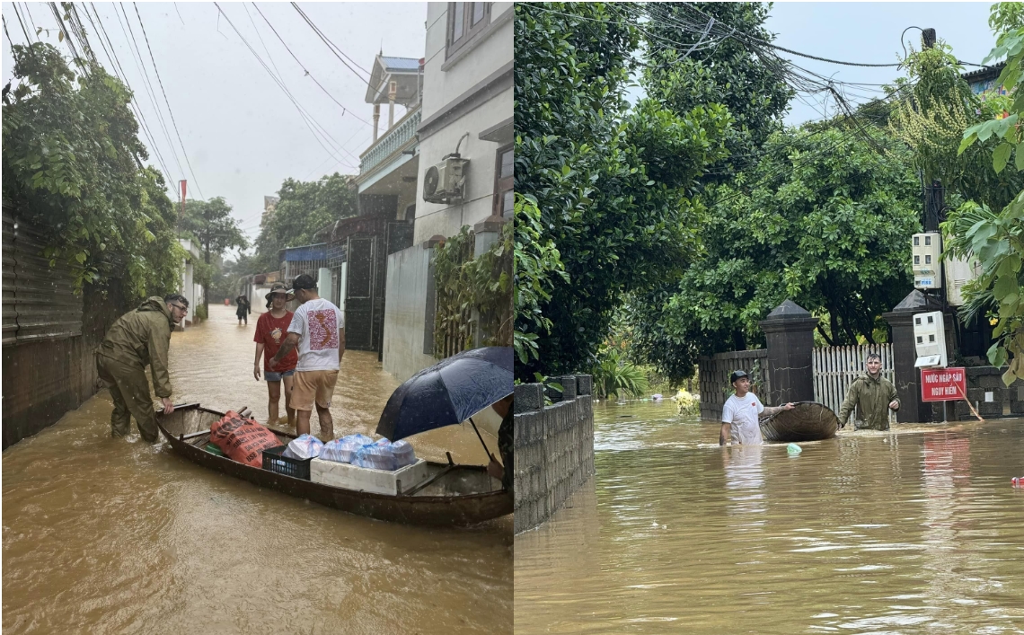 Người nước ngoài tất bật cứu trợ vùng lũ: Quá xúc động về tình người ở Việt Nam-2