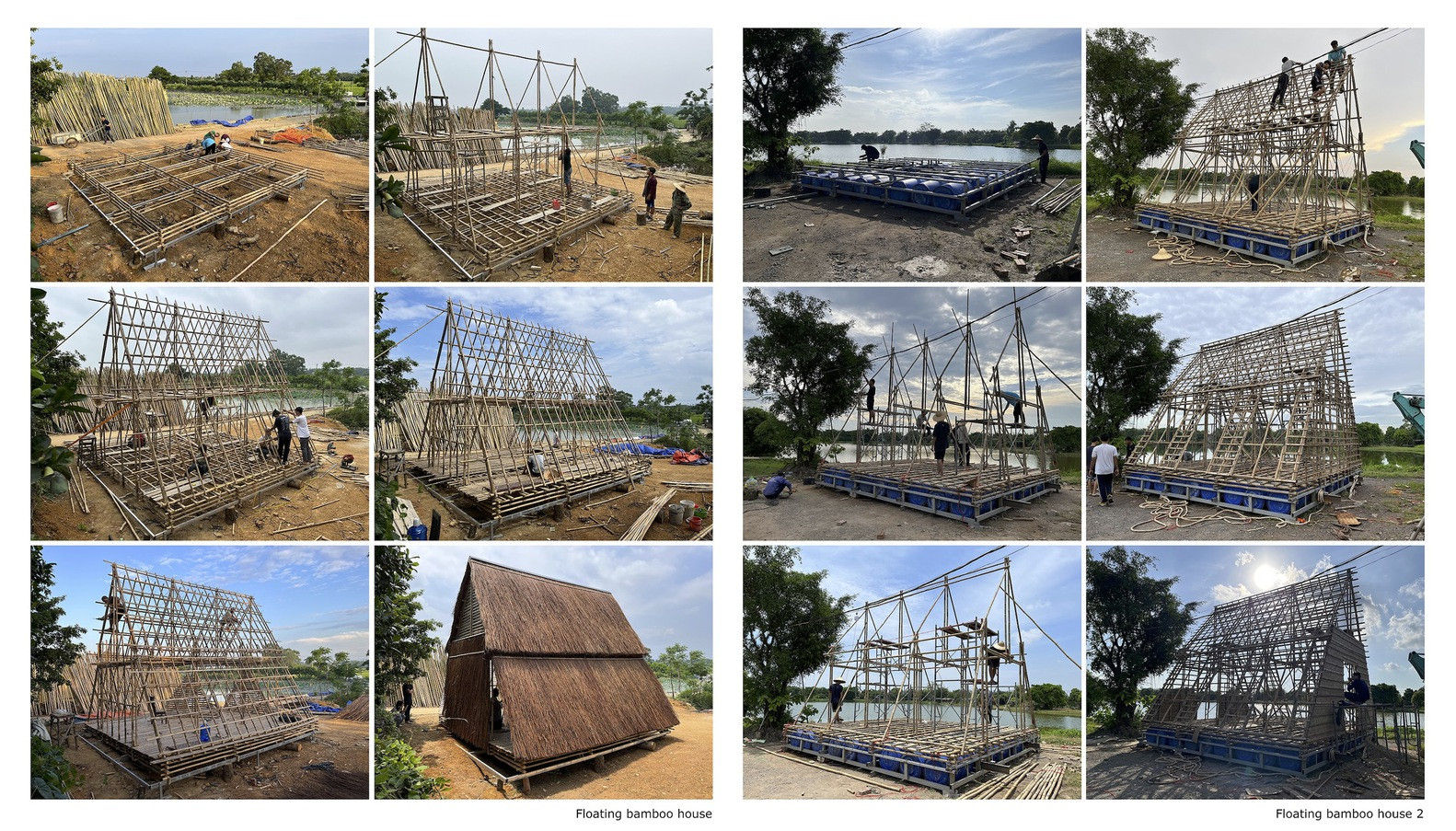 Nhà tre nổi trên mặt nước, thích ứng với bão lụt-2