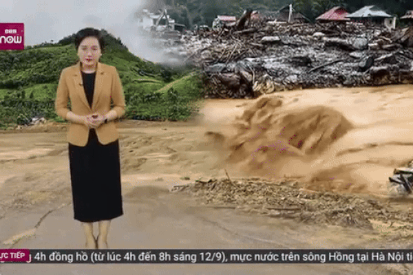 MC Thời sự khóc nghẹn khi dẫn bản tin về thảm cảnh ở Làng Nủ, Lào Cai