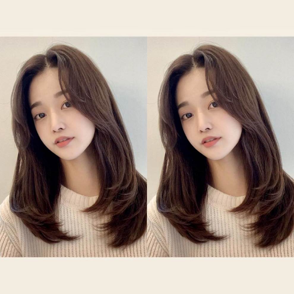 Kiểu tóc layer hợp mặt dài-6