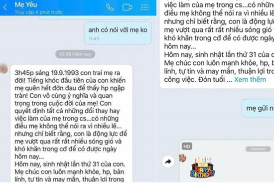 Lời chúc mừng sinh nhật lộ sự phân biệt đối xử của mẹ với con gái gây tranh cãi