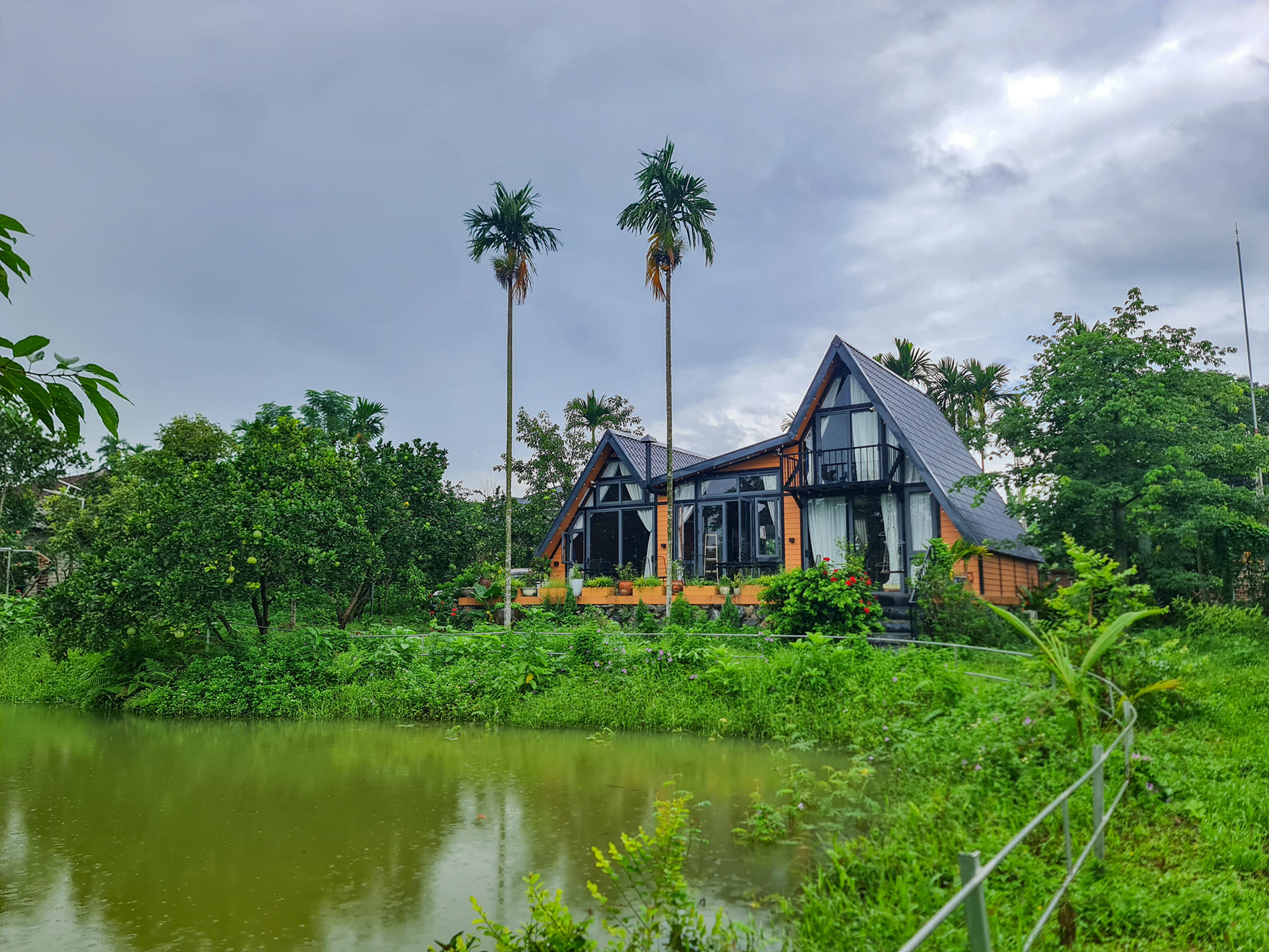 Gia đình Hà Nội tậu 1.500m2 đất, làm nhà vườn đẹp mê ở ngoại ô-2