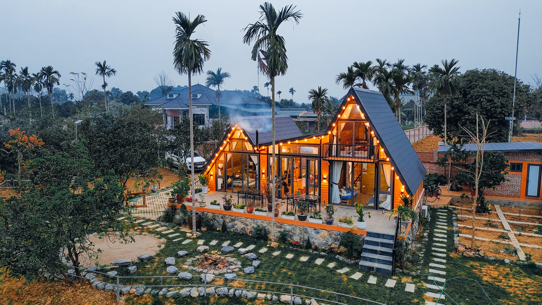 Gia đình Hà Nội tậu 1.500m2 đất, làm nhà vườn đẹp mê ở ngoại ô-4