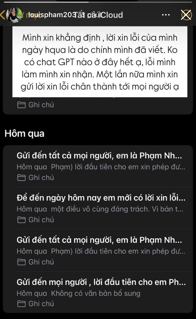 Tâm thư xin lỗi bị nghi nhờ Chat GPT viết hộ, Louis Phạm giải thích ra sao?-4
