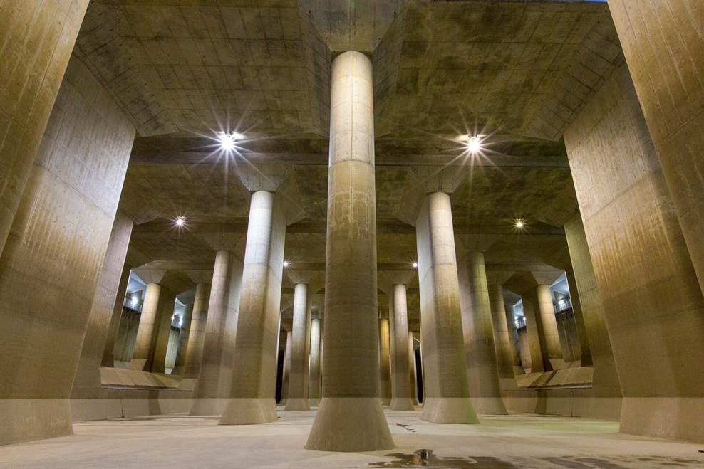 Siêu công trình dưới lòng đất bảo vệ cả thành phố Tokyo khỏi lũ lụt-2