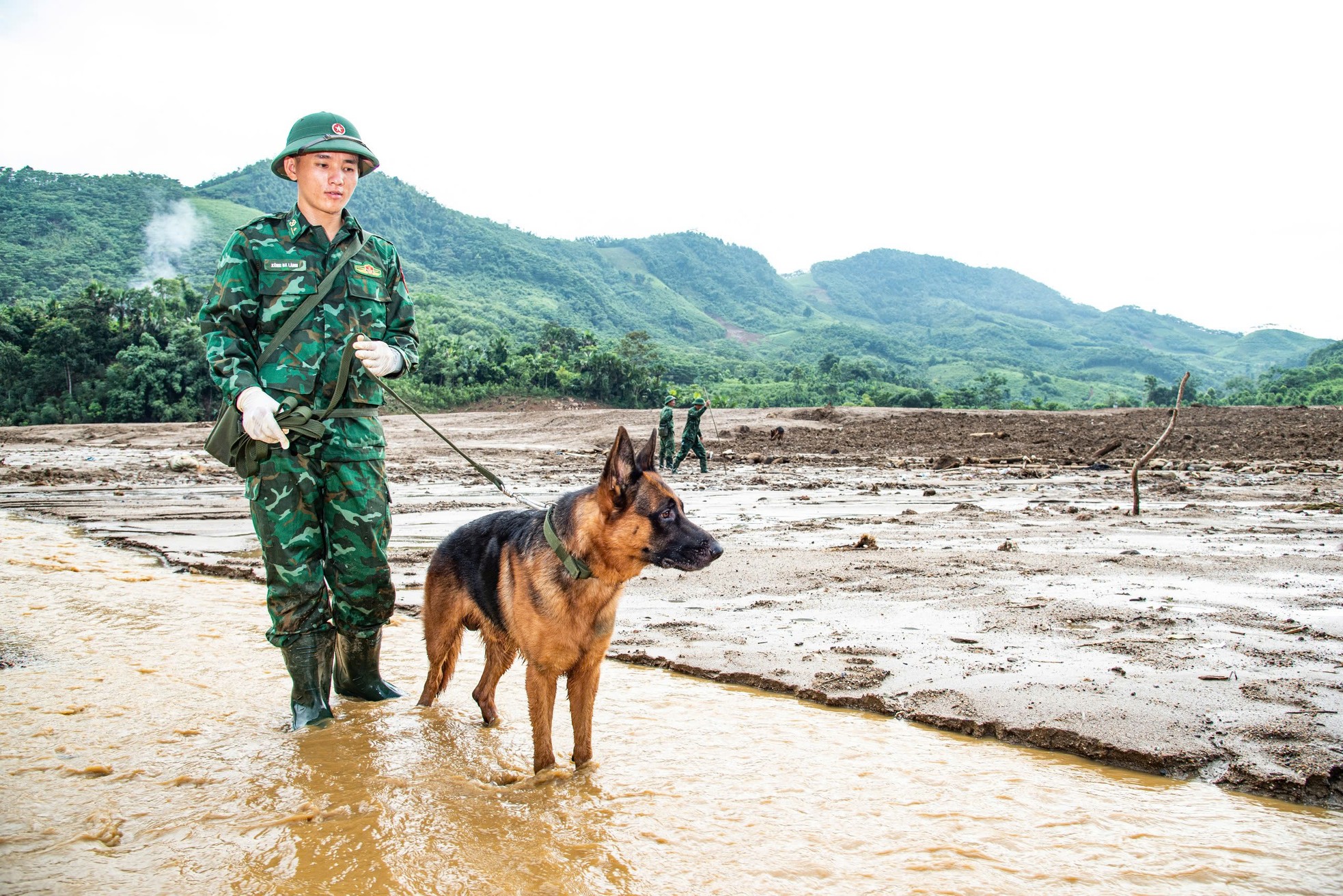 Cảm động những chú quân khuyển Biên phòng làm nhiệm vụ tại Làng Nủ-3