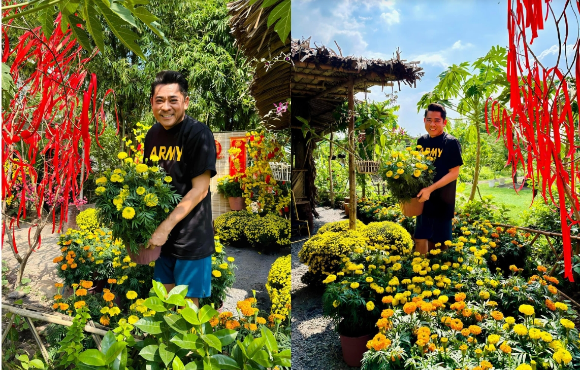 Diễn viên Huỳnh Anh Tuấn nấu ăn mướt mồ hôi, ở nhà vườn rộng 6.000m2-11