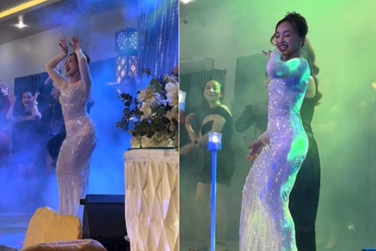 ‘Bà sui’ Sóc Trăng nhảy sôi động trong đám cưới, nhiều người nhầm là cô dâu