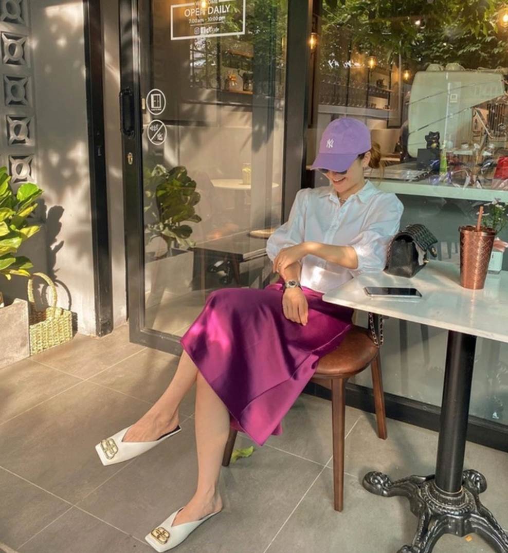 Cách phối đồ với một chiếc váy lụa-4