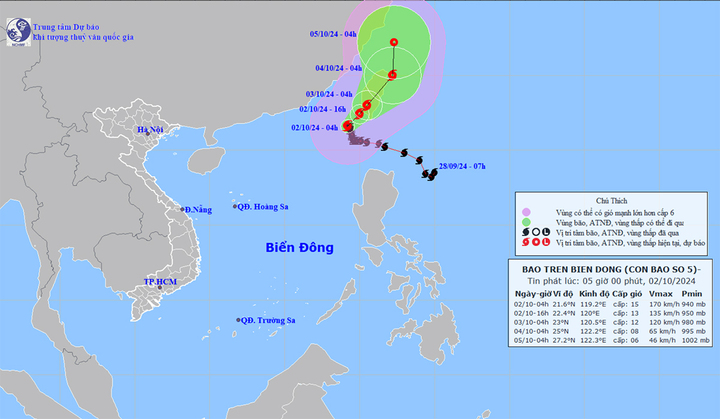 Tin mới nhất về cơn bão số 5 và nguy cơ lũ quét, sạt lở tại 16 tỉnh ngày 2/10-1