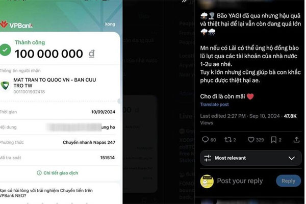 Bắt giữ nam thanh niên lợi dụng bão lụt để lừa bán hàng cứu trợ-3