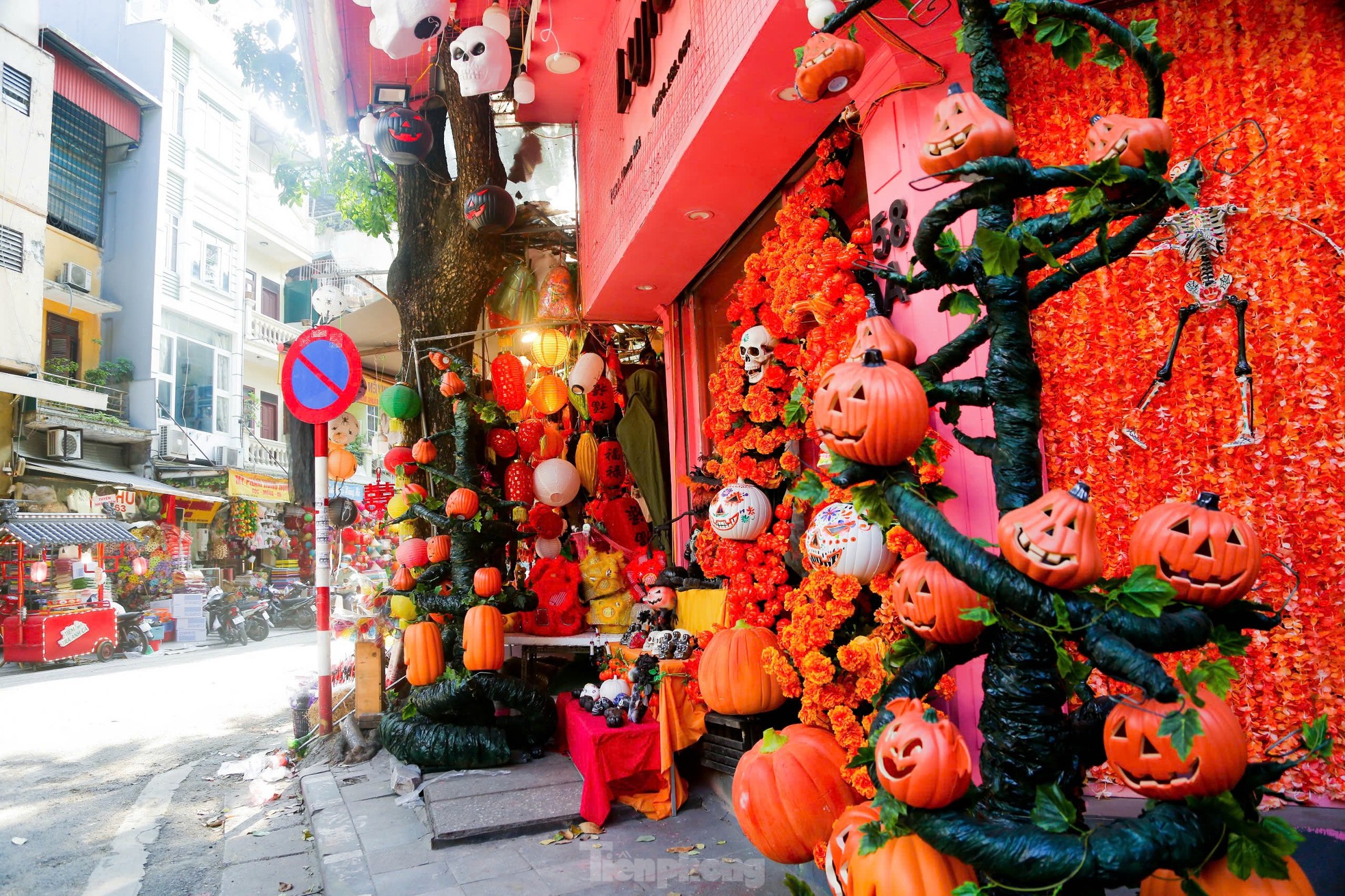 Phố Hàng Mã thay áo mới, ngập tràn màu sắc ma mị đón Halloween-5