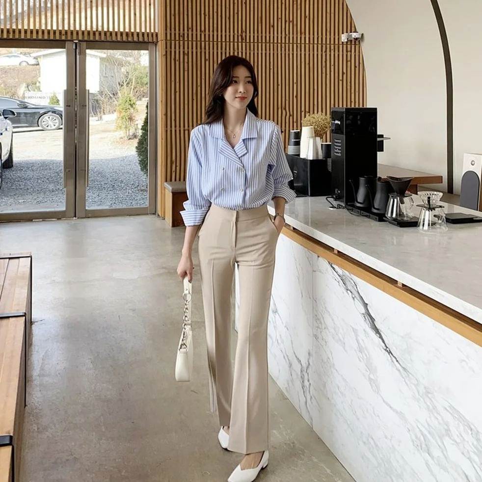 10 cách mặc quần màu be đơn giản mà đẹp-10