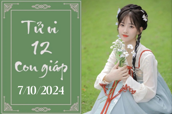 Tử vi 12 con giáp hôm nay ngày 7/10/2024: Mão khó khăn, Dậu chậm trễ-1