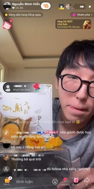 Bất ngờ với màn livestream đầu tiên của Nguyễn Minh Hiển khi thay Hằng Du Mục-3