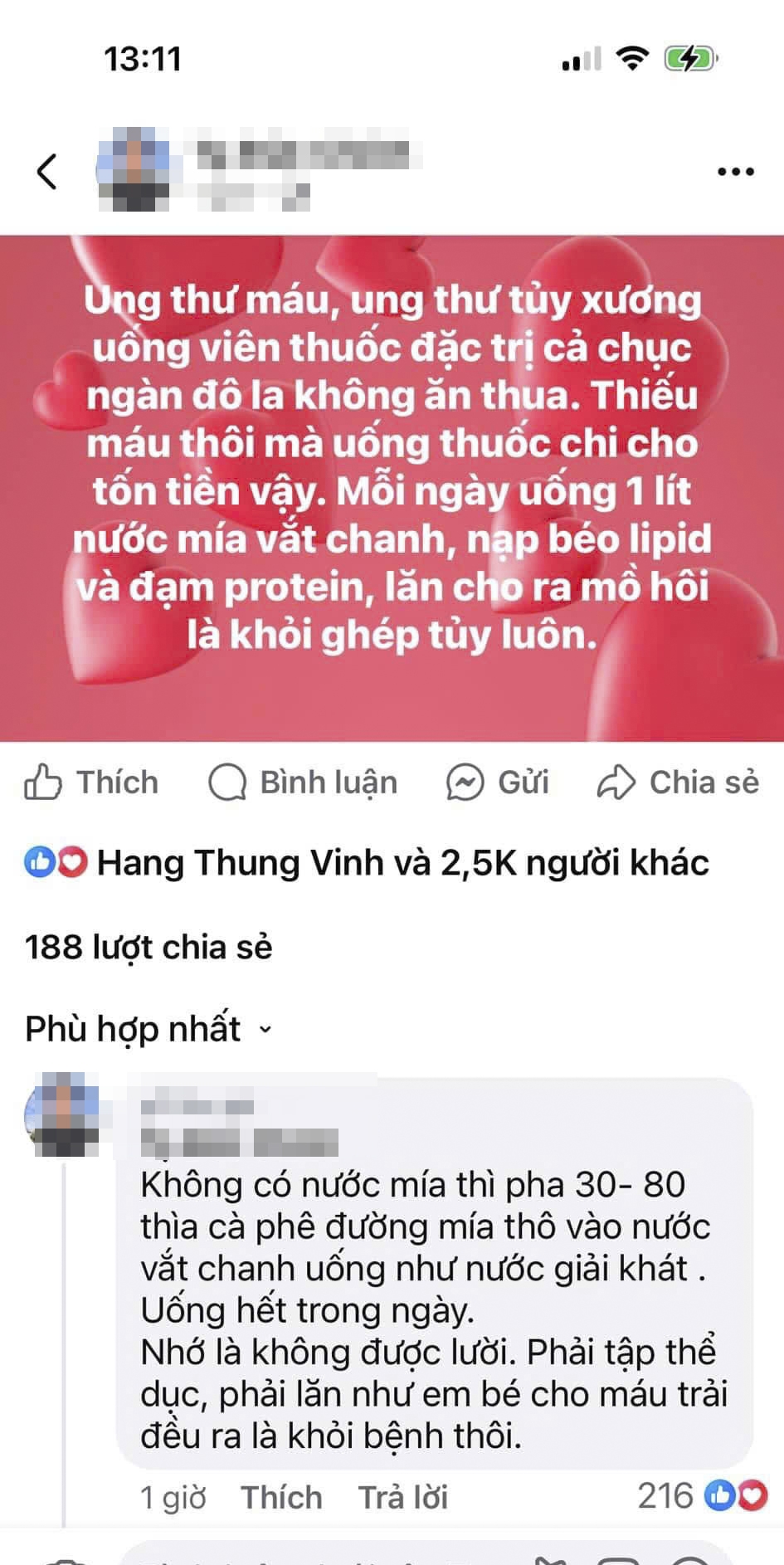 Đừng dại uống nước mía vắt chanh để chữa ung thư, cẩn thận rước họa vào thân-1