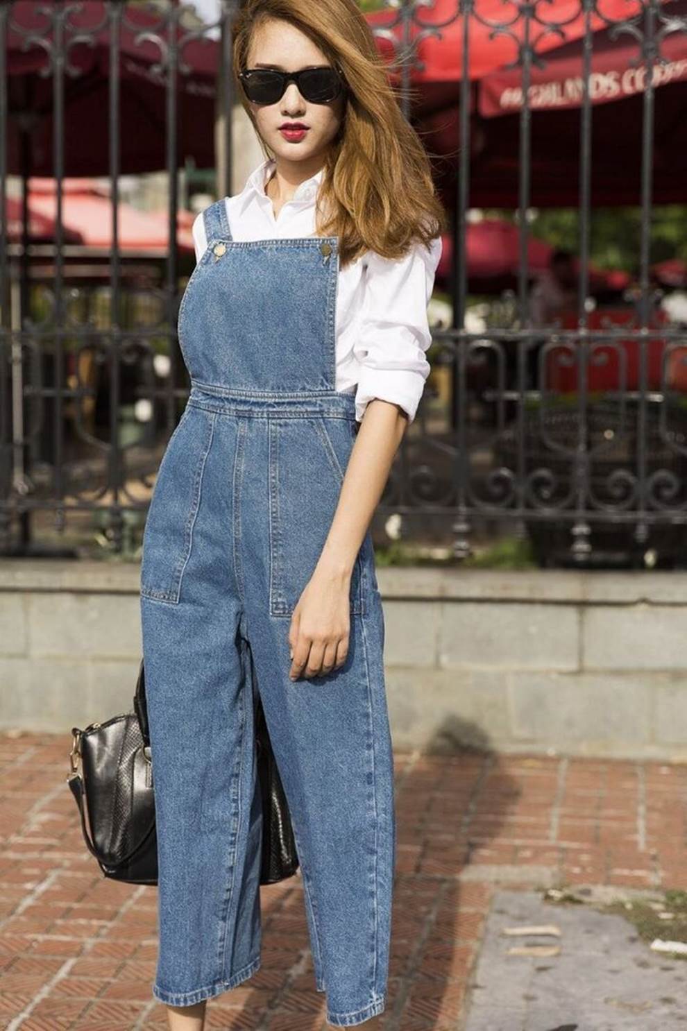 Bí quyết trẻ trung và năng động với quần yếm-6